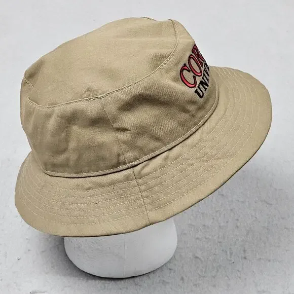 Cornell University Bucket Hat Beige Tan Spelled Out Logo Cap Classic Sportswear - Picture 5 of 7